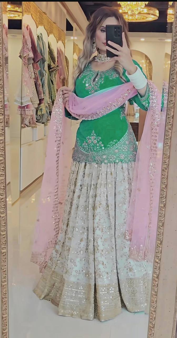 A Stunning White Lehenga for Timeless Festivities - Image 6