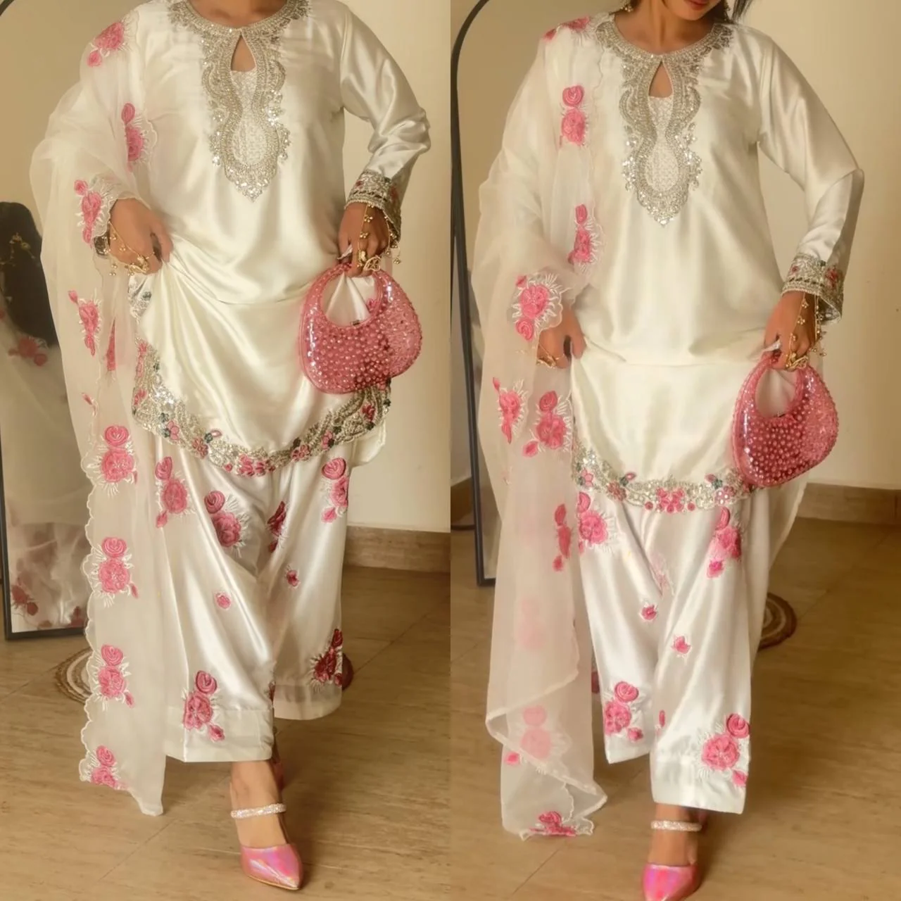 Chic Floral Ensemble for Special Occasions