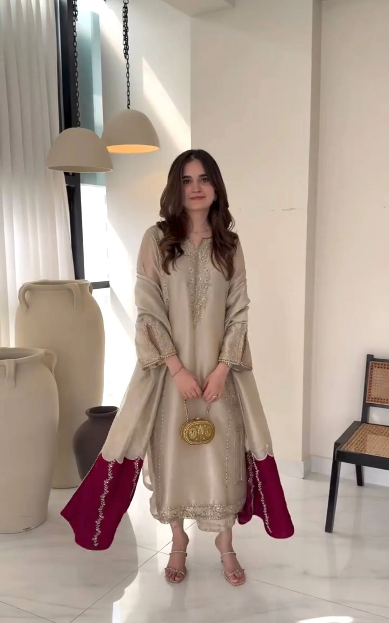 Cultural Essence Stylish Festive Ensemble