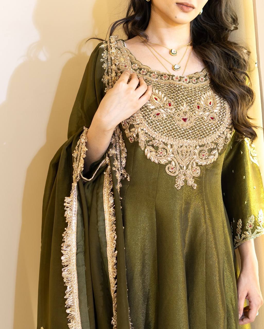 Elegance in Olive Traditional Charm Redefined - Image 4