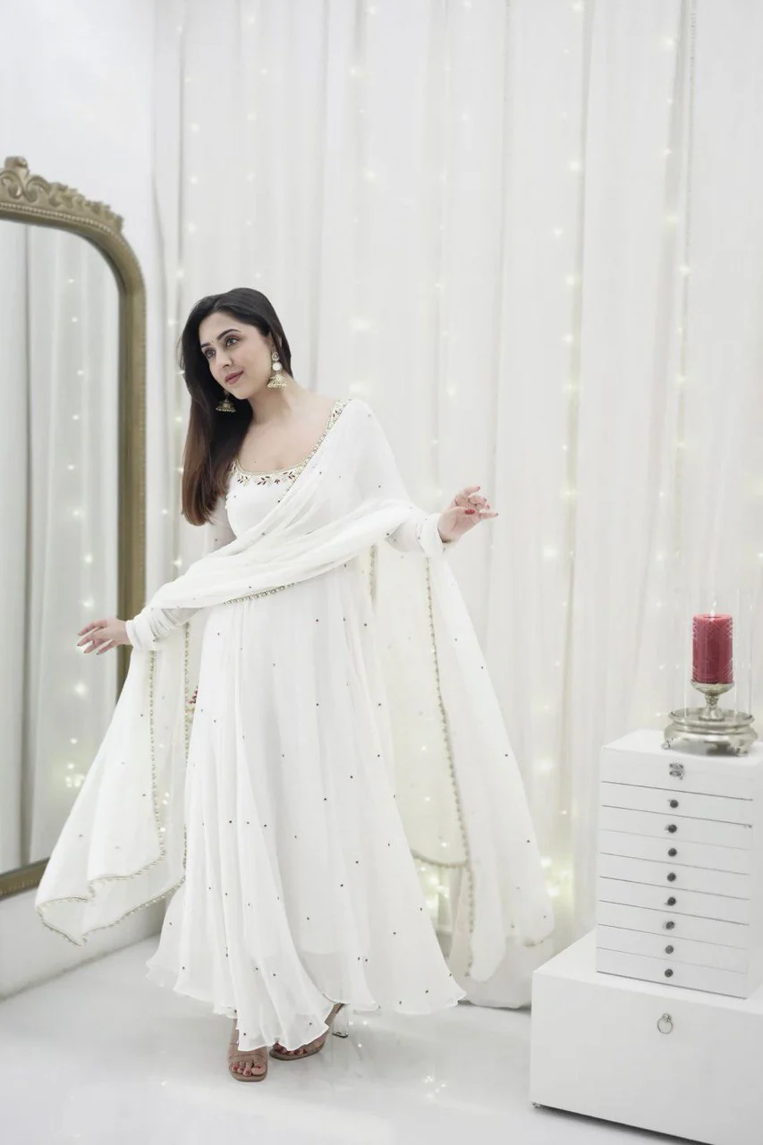 Embracing Grace and Beauty a Timeless White Dress - Image 2