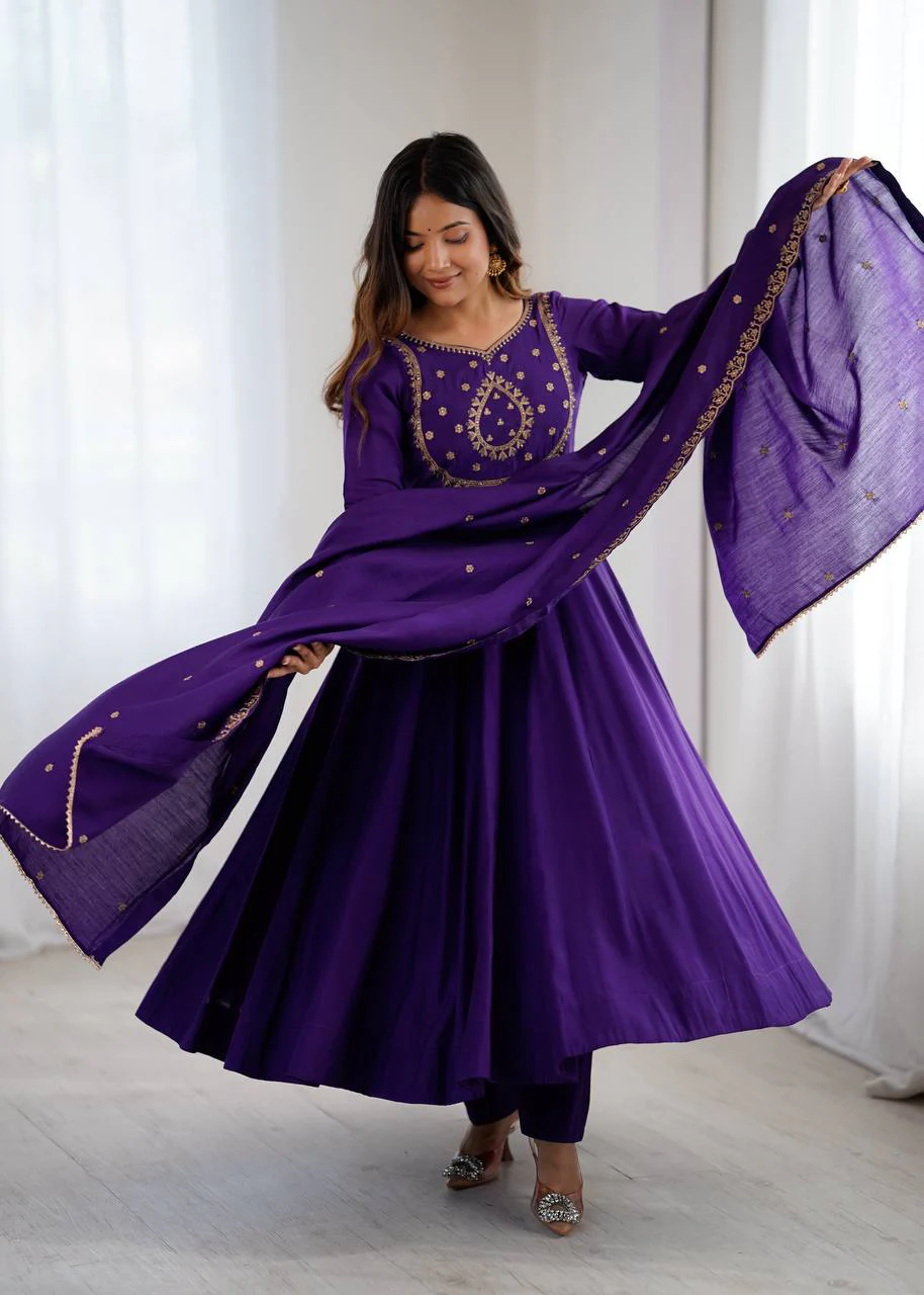 Majestic Purple Elegance Ensemble