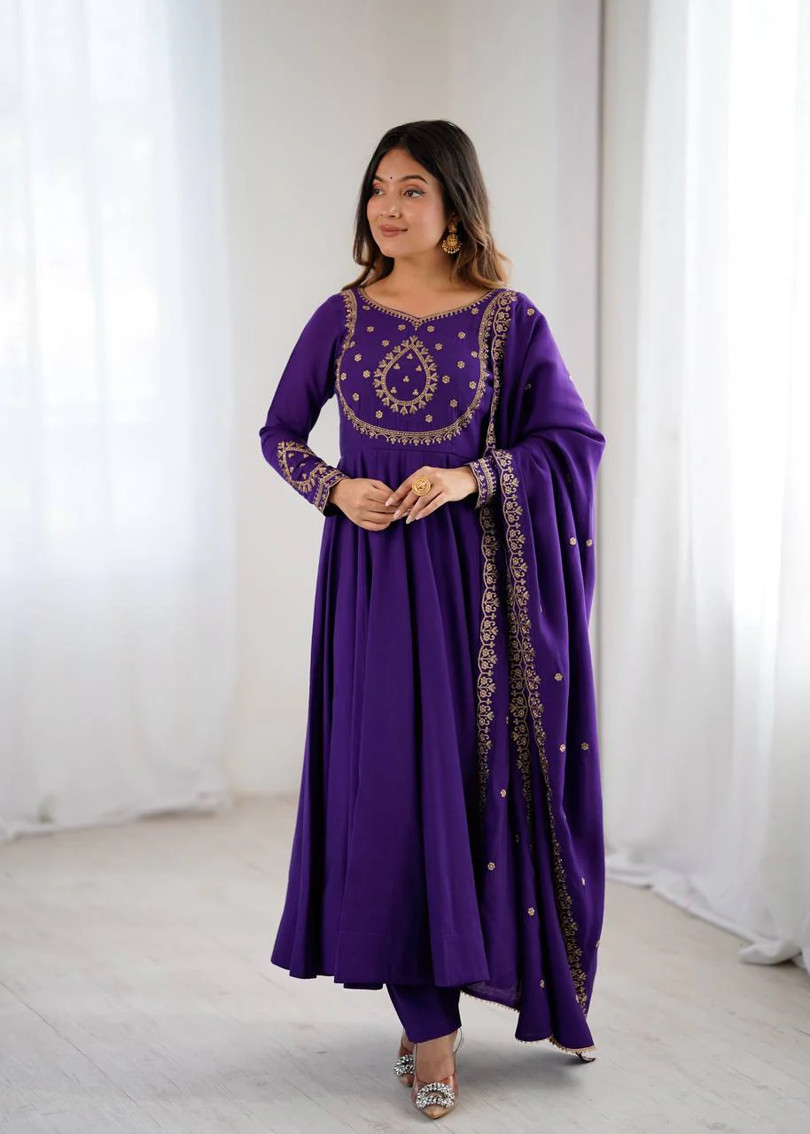 Majestic Purple Elegance Ensemble - Image 3