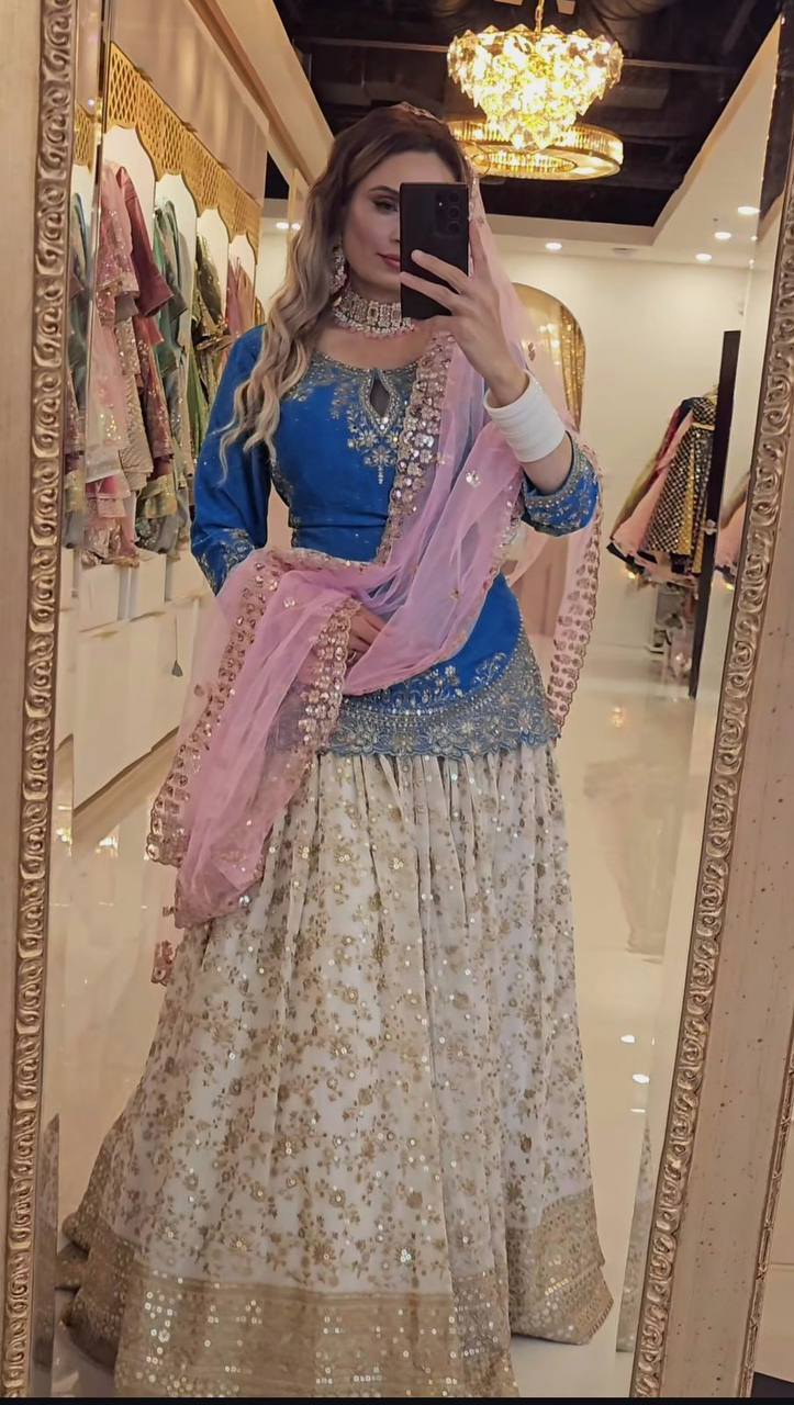 Opulent Fusion The Enchanted Lehenga Ensemble - Image 3