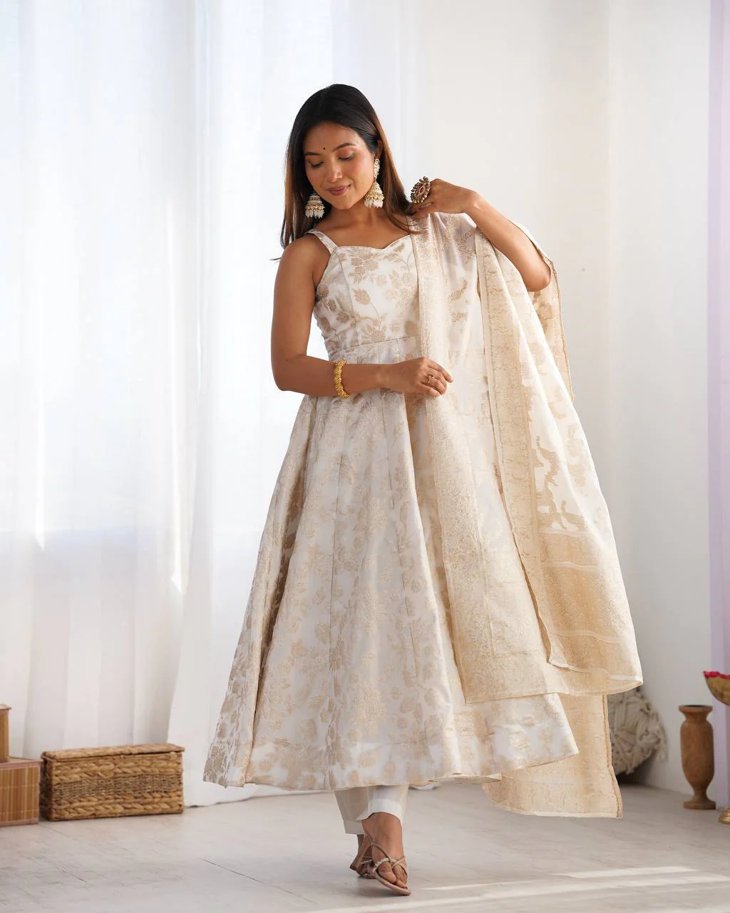 Radiant Moments in Ethereal Fabric - Image 2