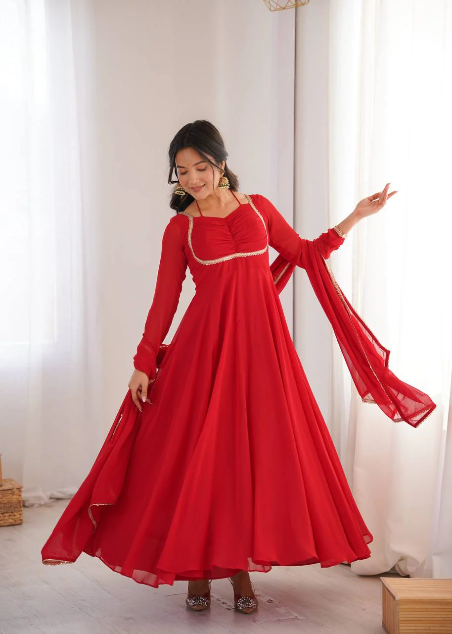 Scarlet Dream Graceful Evening Gown