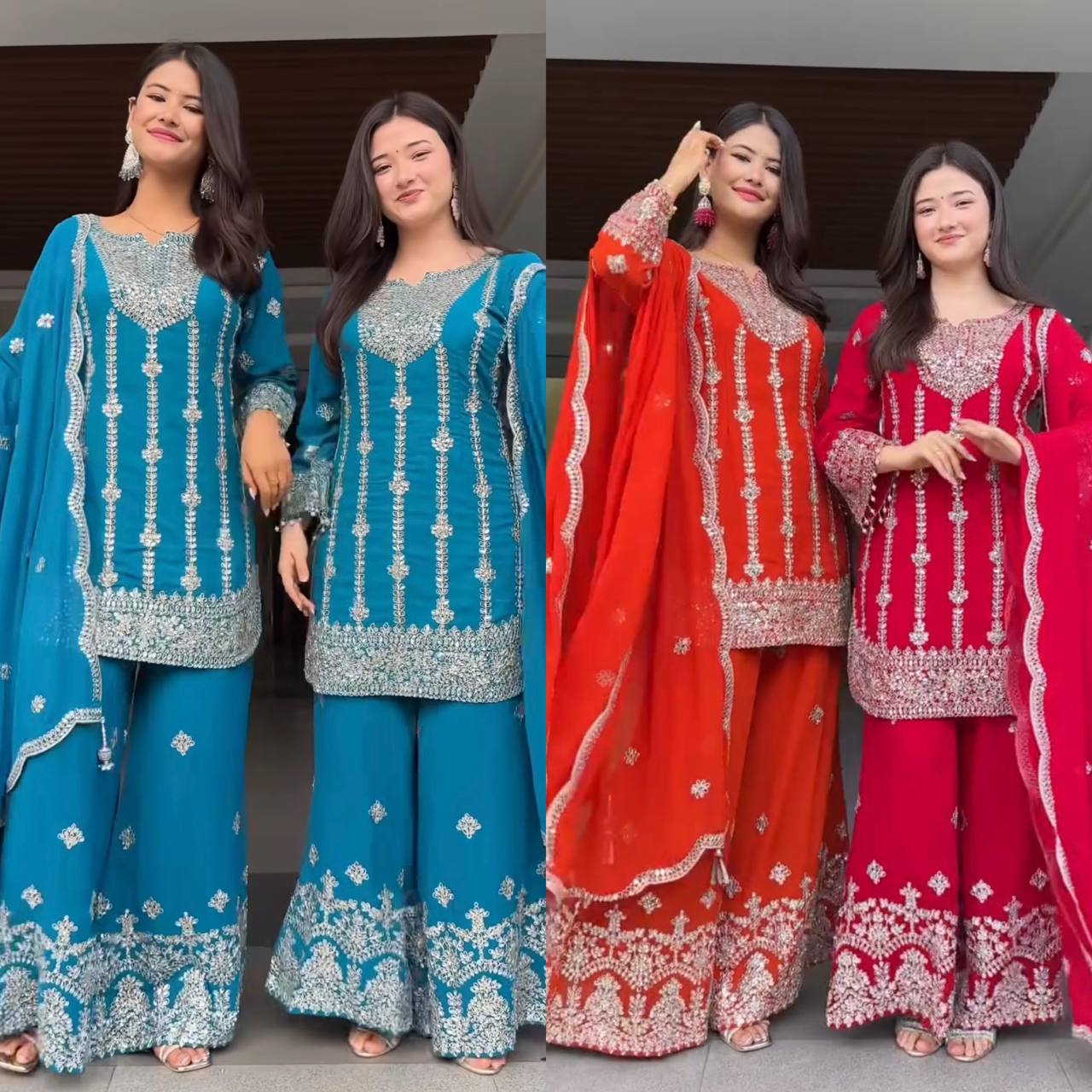 Vibrant Elegance Festive Attire Collection - Image 4